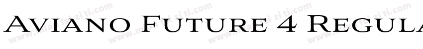 Aviano Future 4 Regular字体转换